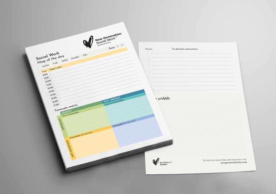 Daily organisational pad