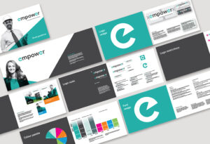 Brand guidelines for Empower Accountants, keep the brand looking consistent across print and digital.