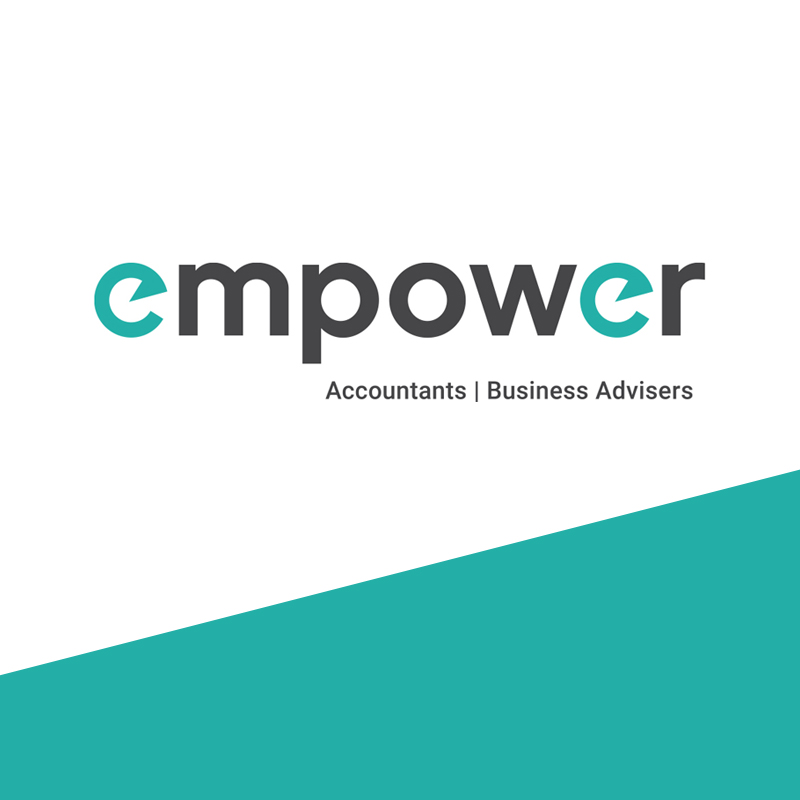 Clean main logo for Empower Accountants by ID Creative Design, showing the modern look we created for this accountancy firm.