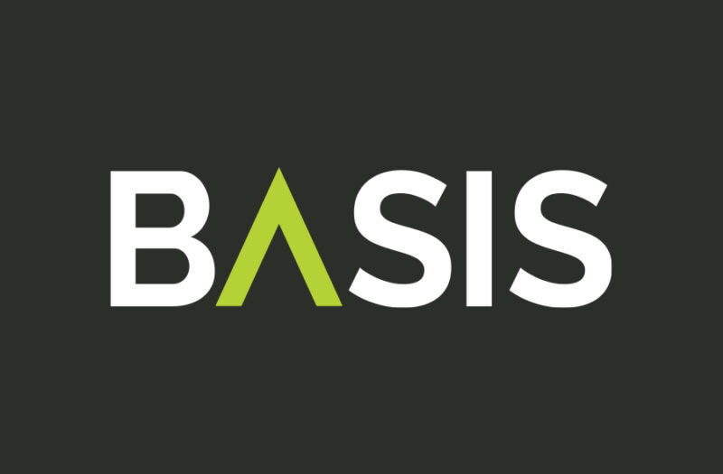 BASIS logo on their dark grey background.