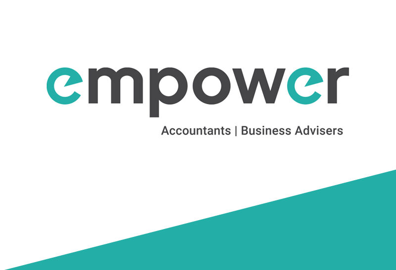 Clean main logo for Empower Accountants by ID Creative Design, showing the modern look we created for this accountancy firm.